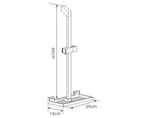душ стійка Gappo G8010 + комплект (мильниця, лійка, шланг)