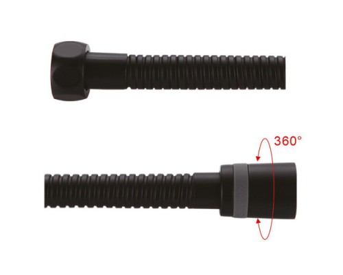 шланг Gappo G45-3  150 см латунь (чорний)