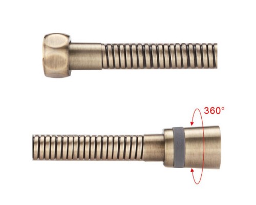 шланг Gappo G45-4  150 см латунь (бронза)