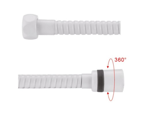 Шланг для душа Gappo G45-8 150 см латунь (білий)