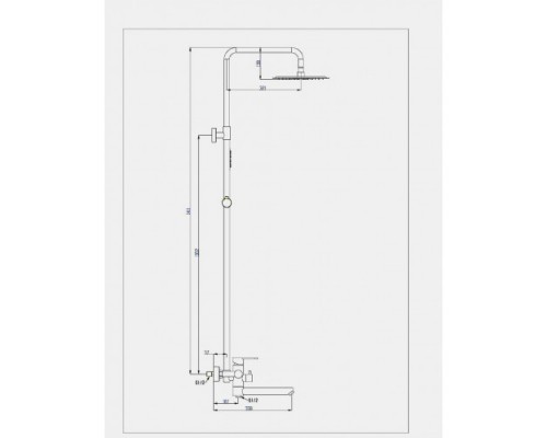 Змішувач для душу FRAP F24801 система нерж. сталь (сатин)