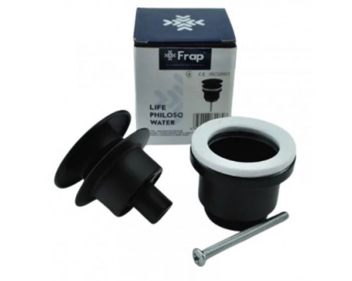 Донний клапан клапан преміум автомат Ø41мм  FRAP 62-7 (чорний)