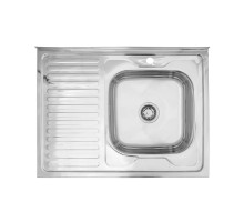 Кухонна мийка накладна Kroner KRP Polierte - 6080R (0,6 мм)