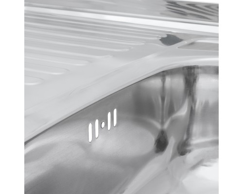 Кухонна мийка накладна Kroner KRP Polierte - 6080R (0,6 мм)