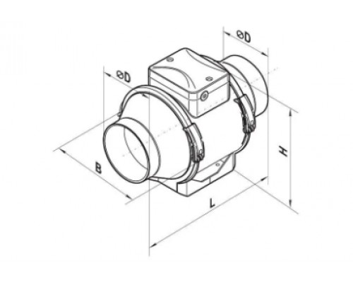 ВЕНТС Вентилятор  канальный ТТ ПРО 125