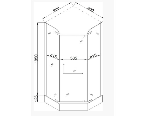 BRAVO  Душова кабіна BRAVO RABA 90