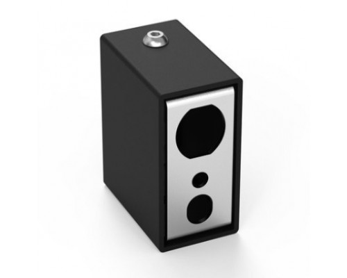 LARIS Полотенцесушитель модуль скритого підключення профіль (чорний)