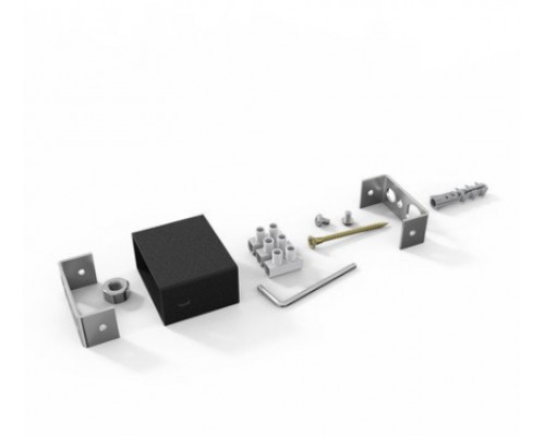 LARIS Полотенцесушитель модуль скритого підключення профіль (чорний)