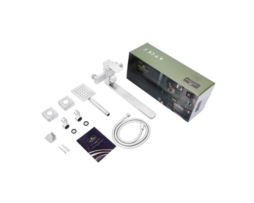 Змішувач для ванни довгий Kroner KRP Edelstahl Kubus - ESG070