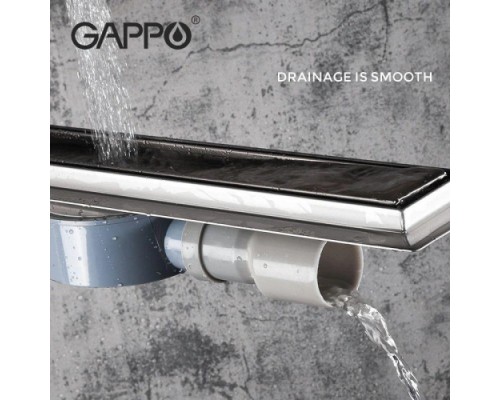 Душовий трап GAPPO G87007-4, 70х700 мм, нержавіюча сталь під плитку