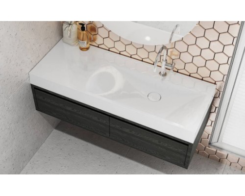 Умивальник з штучного каміню Miraggio VIOLA 1200 R (TOTAL BLACK) (8813437)