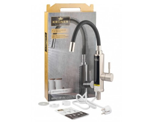 KRONER Проточний водонагрівач Kroner KRP Volt - ESG087RSS з дисплеєм