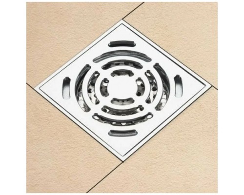 Душовий трап вертикальний GAPPO G81052, латунь, 100х100 мм, хром