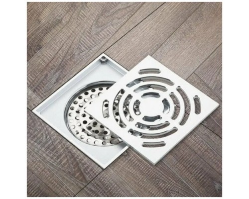 Душовий трап вертикальний GAPPO G81052, латунь, 100х100 мм, хром