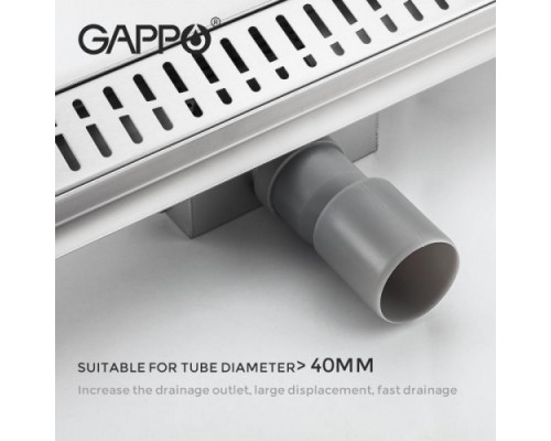 Душовий трап GAPPO G87007-3, 70х700 мм, нержавіюча сталь