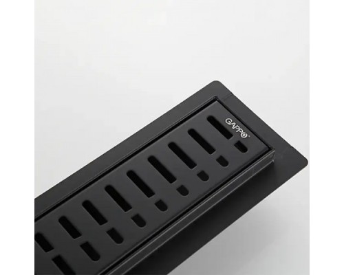 Душовий трап GAPPO G88007-36, 70х800 мм, нержавіюча сталь, чорний