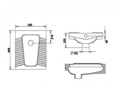 VOLLE  13-00-199 VOLLE чаша 50*60,5*22см напольного унитаза Генуя