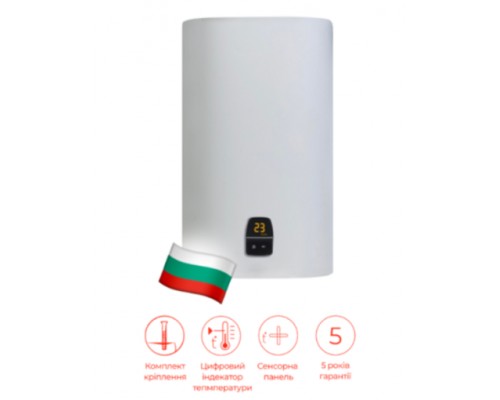 Водонагрівач накопичувальний плаский сухий тен DJOUL SMS - B41 DRY 50л