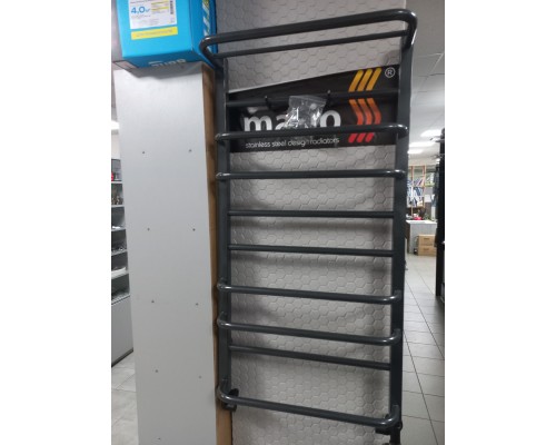 Рушникосушарка квадрат стойки ПИРАМИДА МАКС П10 500×1000 ГРАФІТ