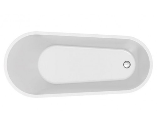 Ванна акрилова  ZEN 167х72 окремостояча овальна  з ніжками і сифоном S301-302 (Польша)
