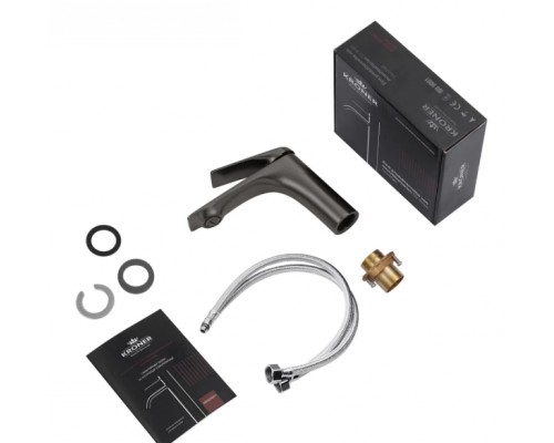 Змішувач для раковини Kroner KRP Graz - GRP010 (Gungrey)