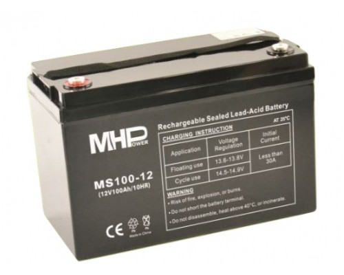 Аккумулятор гелиевый MHPower MS100-12 AGM 12 V 100 Ah