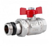 ICMA Кран шаровый  прям с американ  антипротіканням 3/4" PN40 ICMA №348