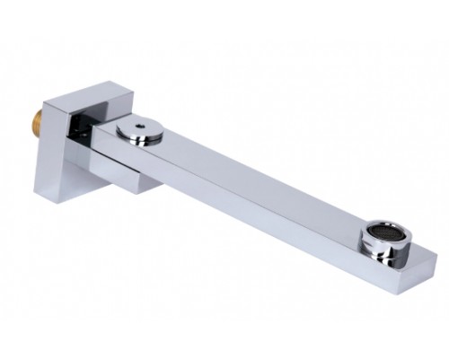 Вилив для систем прихованого монтажу Vytok 200 мм прямокутний QTVYT246CRM45936 Chrome Qtap