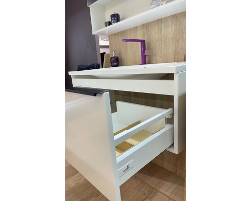 FANCY MARBLE Шафа нижня Bermuda-1 з умивальником Amelia 900