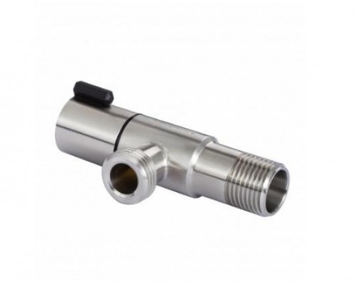 Кран кутовий сантехнічний 1/2"х1/2" нерж. AQUASTRONG