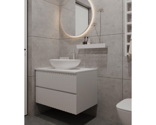 Тумба на ніжках Marble-100 під умивальник ELIT 100G біла Сансервіс