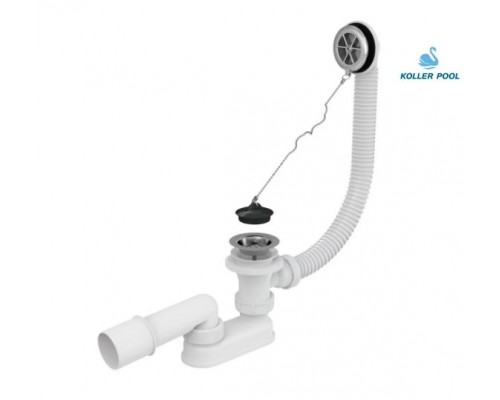 Сифон для ванни KOLLER POOL B70CPPB DN52 з гофрованим переливом 57 см