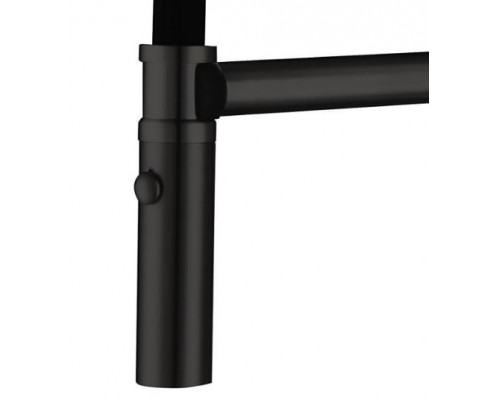 Змішувач для кухні Gappo G4098-26 одноваж. гнучкий нерж.сталь (чорний)