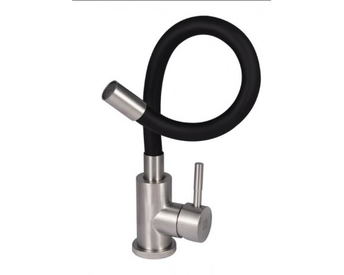 Змішувач для кухні Aria 015F3 з гнучким виливом (k35) LDARI015F3BLA43364 Black Lidz