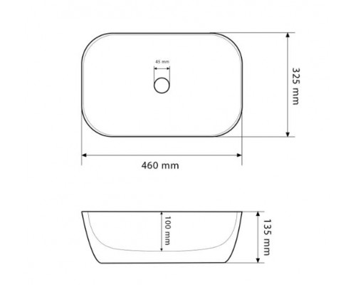 Умивальник накладний VBI RAVENNA MARBLE BLACK MATT (VBI-011209)
