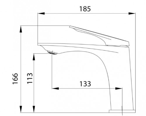 Змішувач для раковини Vlasta New QTVLA270GMB45641 Gunmetal Black PVD Qtap