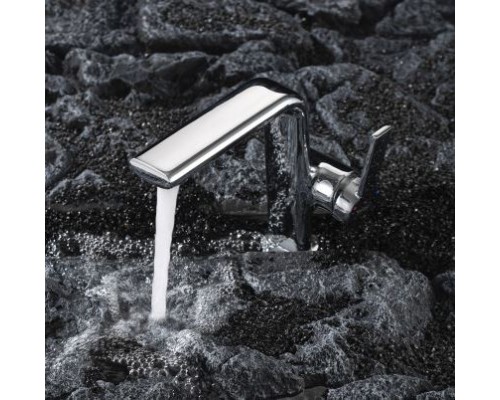 Змішувач для умивальника FRAP F1088, литий вилив, латунь, хром