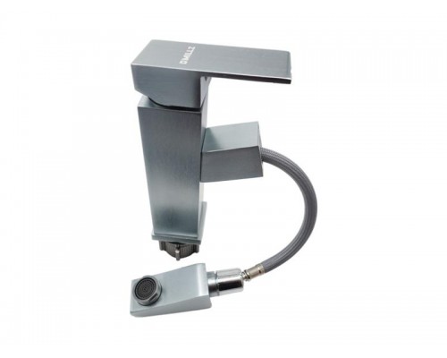 Змішувач для умивальника MILLZ витяжний гусак срібло MRS-AL-B10 (silver)