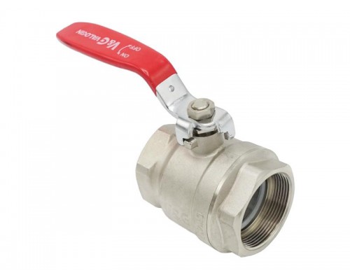 Кран кульовий 2" ВВ V&G Optima червона ручка (VG-102206)