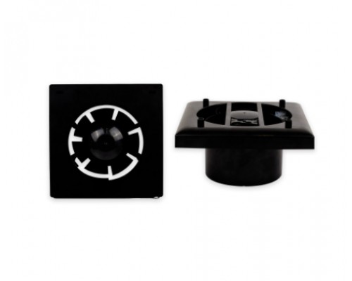 Вентилятор побутовий осьовий OSTVENT ART GLASS 120  S BLACK