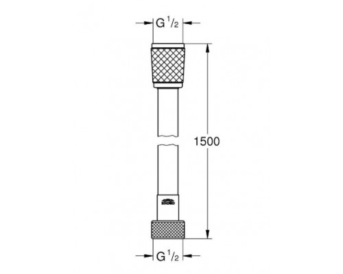 Душовий шланг 1500 Grohe Relexaflex 28151002
