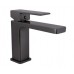 Змішувач для раковини низький Gemini, Gunmetal Black PVD (k35) QTGEM270GMB45676 Qtap