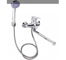 Lidz (Змішувач для ванни Anny 005, Chrome (k40) з довгим поворотним виливом та душовим гарнітуром