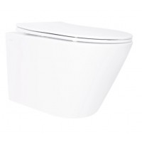 Унітаз підвісний Swan Ultra Quiet 520х360х320 мм, White, з сидінням Slim Duroplast/ Soft-close/ Quick Release QT16335180W Qtap