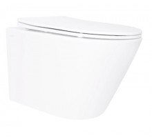Унітаз підвісний Swan Ultra Quiet 520х360х320 мм, White, з сидінням Slim Duroplast/ Soft-close/ Quick Release QT16335180W Qtap