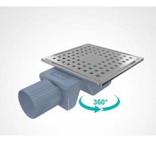 Душевой трап 150x150 горизонтальний Inox-S Base VFD-773515 Valtemo
