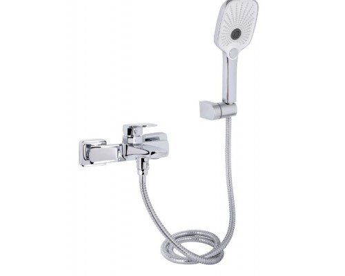 Змішувач для ванни Tern, Chrome (k30) з душовим гарнітуром QTTER259CRM47586 Qtap
