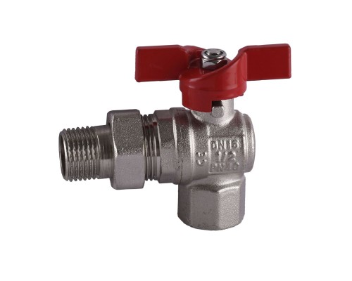 Кран кульовий кутовий з американкою SELBA 1/2″ SL1543