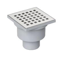 VALTEMO NEO.131.1515.AS KLEPPER Злив/трап NEOINOX 15x15 з прямим відводом 50mm