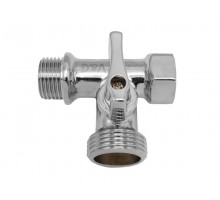 Valogin Кран трьохходовий для пральної машини Valogin 1/2" х 3/4" х 1/2" VG-506101
